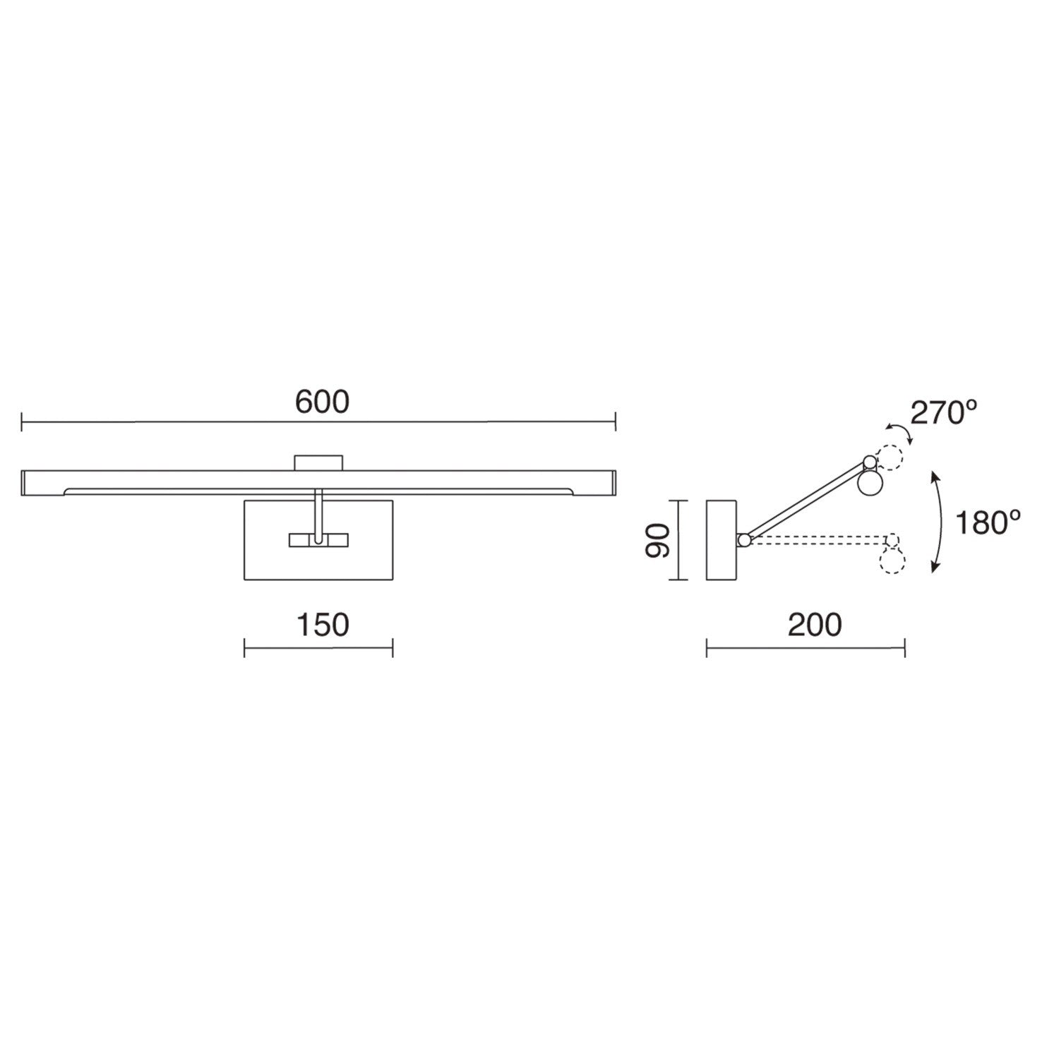 Exo Picture Fixture Tabel LED nástenné svietidlo