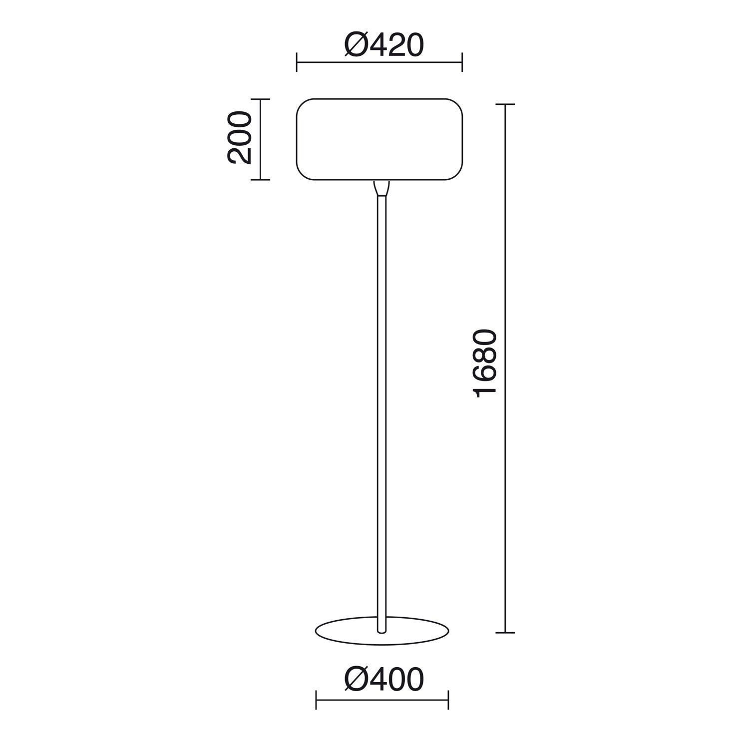 Cristher Tasmania E27 stojacia lampa