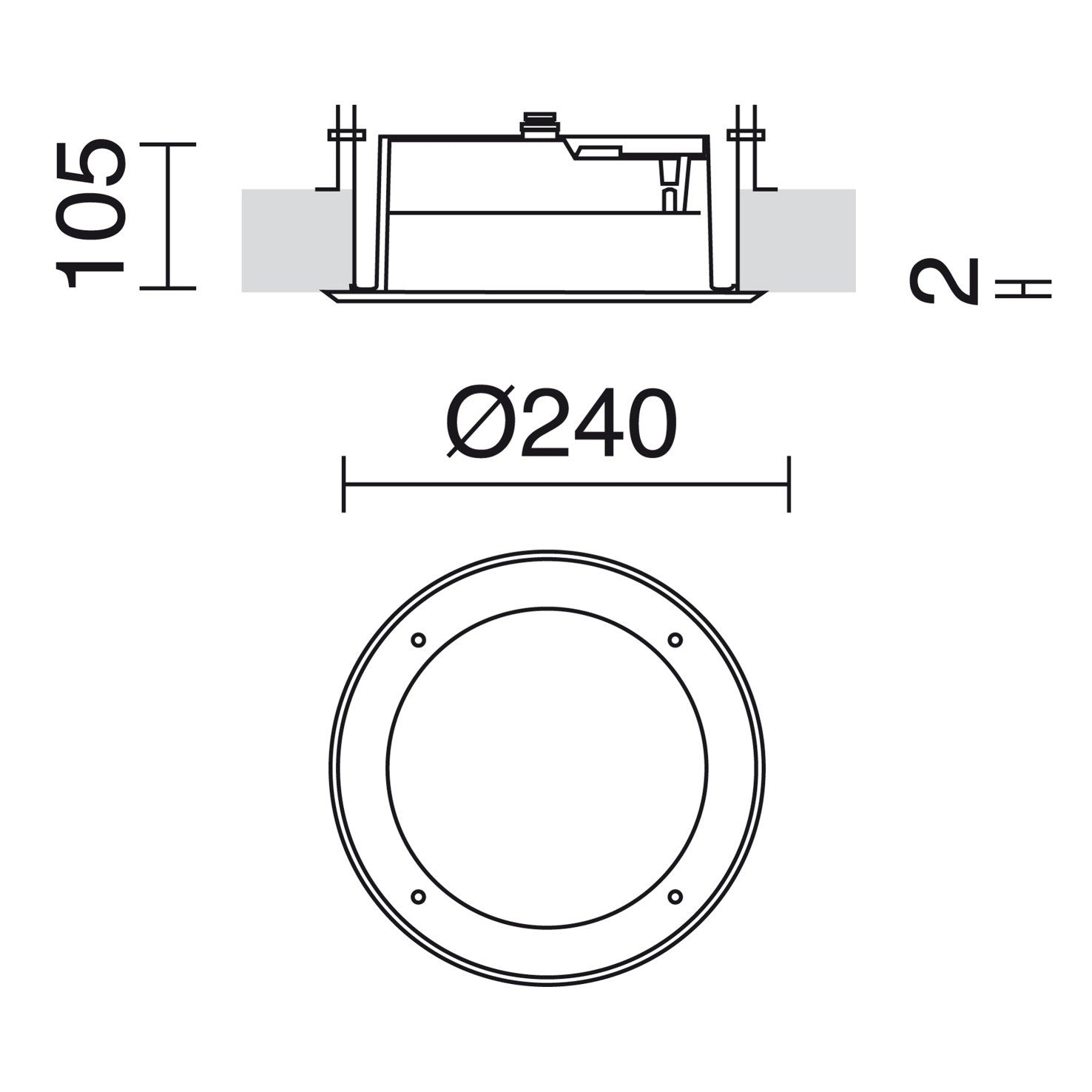 Cristher Sofito D245 LED zápustné svítidlo