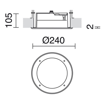 Cristher Sofito D245 LED zápustné svietidlo