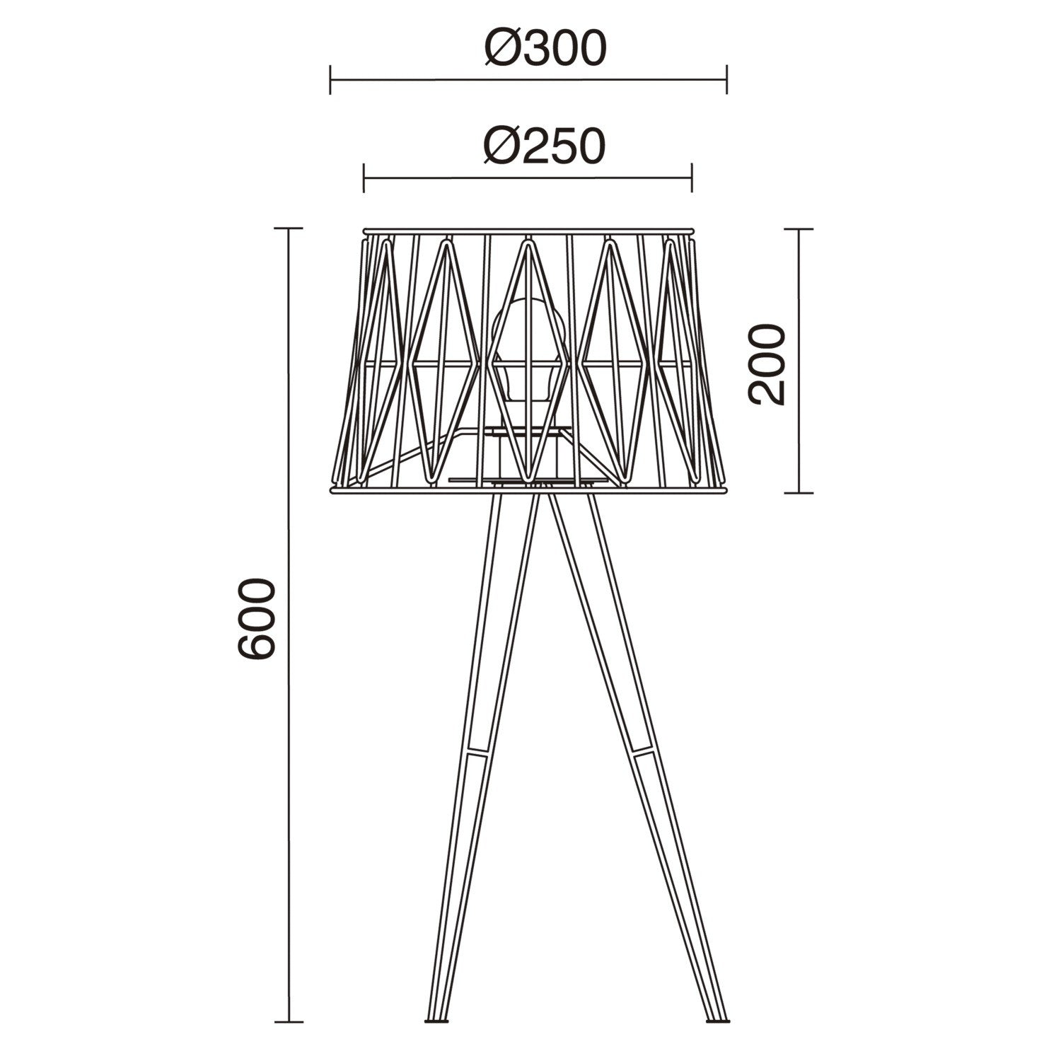 Exo Tess T E27 stolní svítidlo