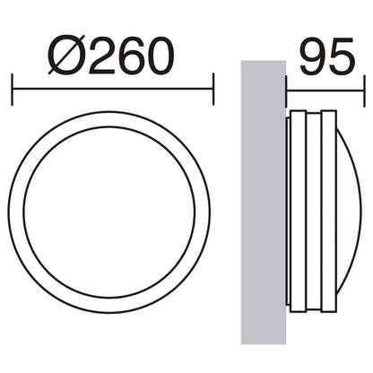 Dopo Kira round E27 pendant light grey