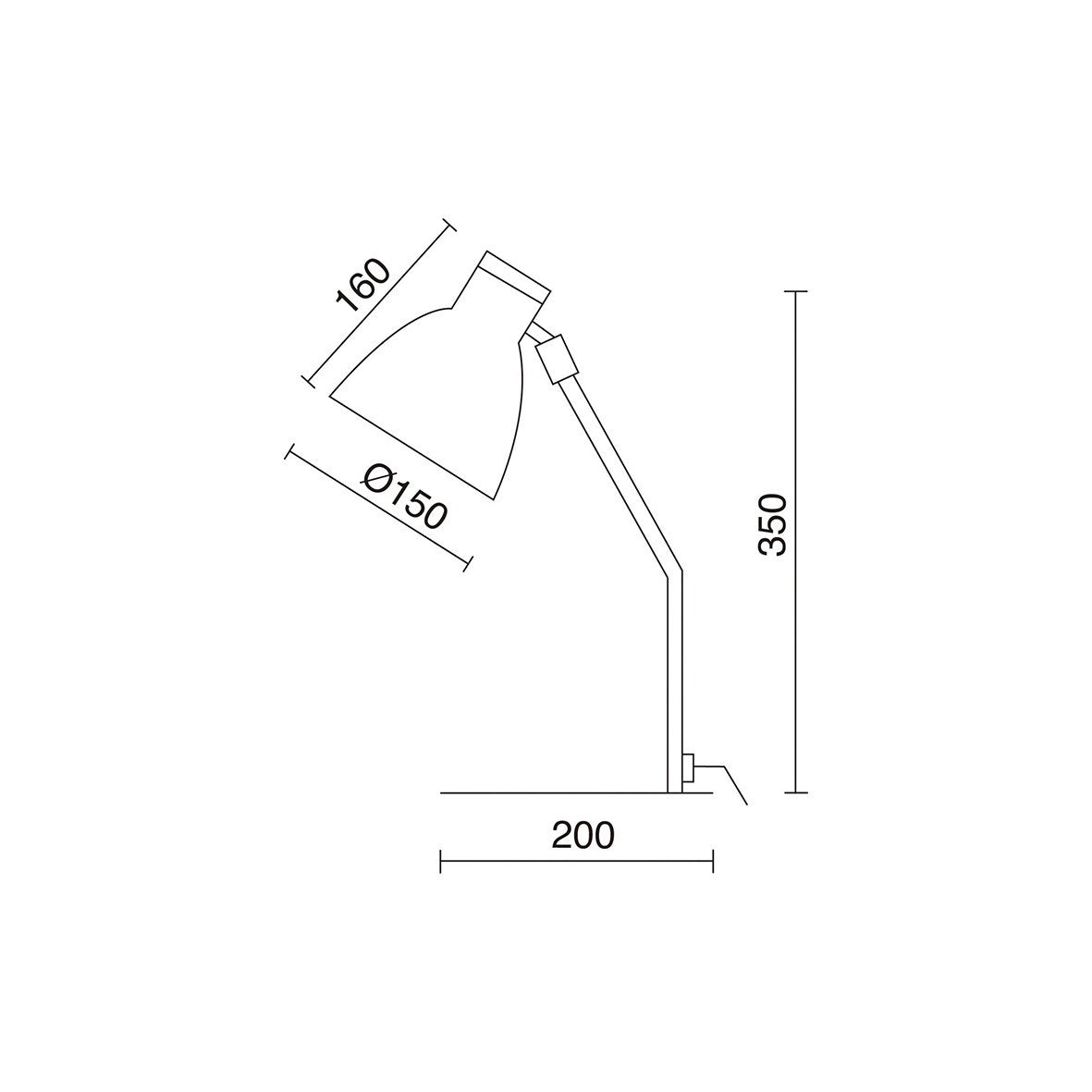 Exo Valan T E27 table light white