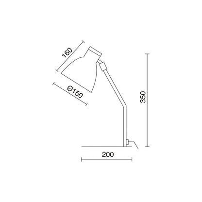 Exo Valan T E27 table light white