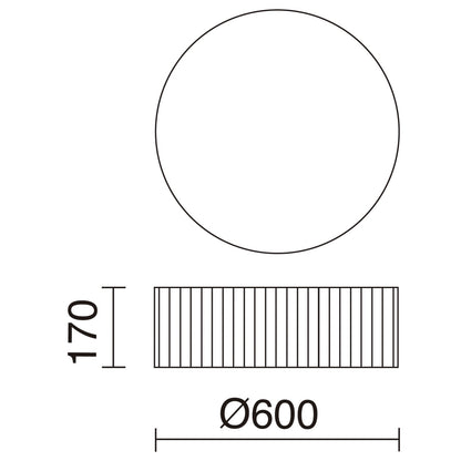 Exo Vorada N LED circular ceiling light beige