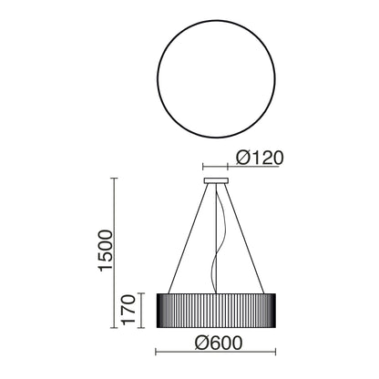 Exo Vorada C LED pendant light white