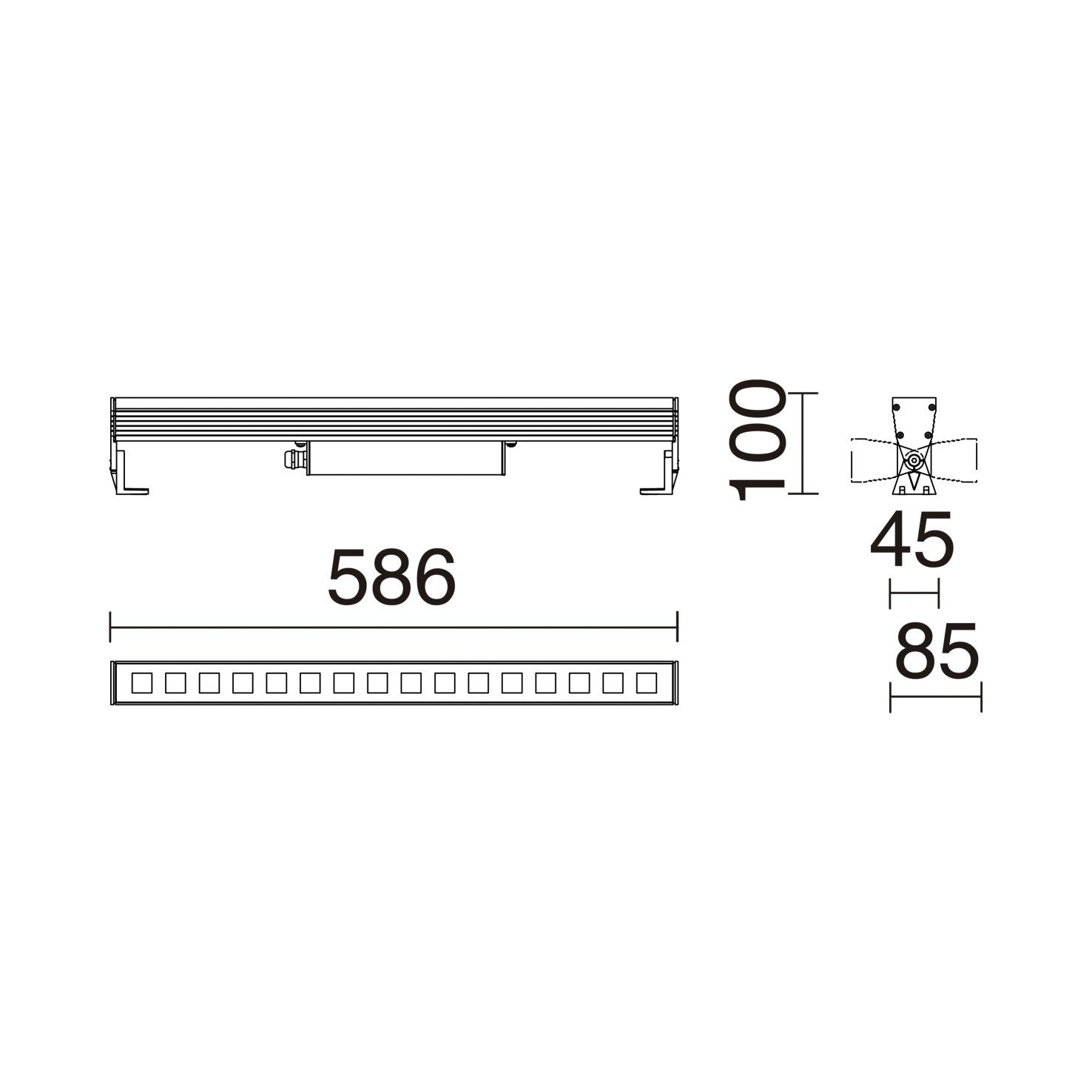 Cristher Walk Flood L586 LED bodové svítidlo