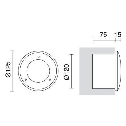 Cristher Zip No Hood GX53 zápustné svietidlo