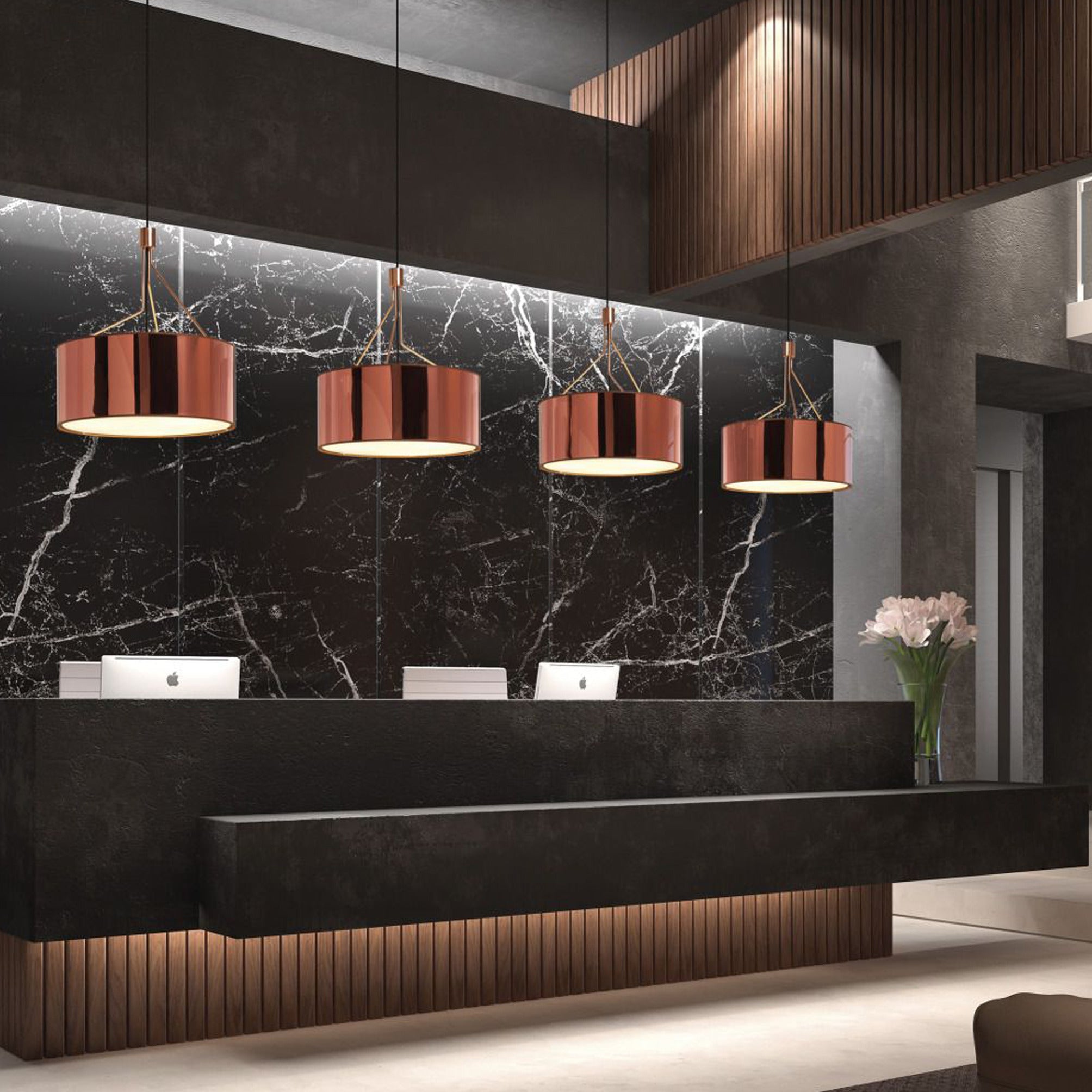 Exo Diagonal C E27 pendant light black