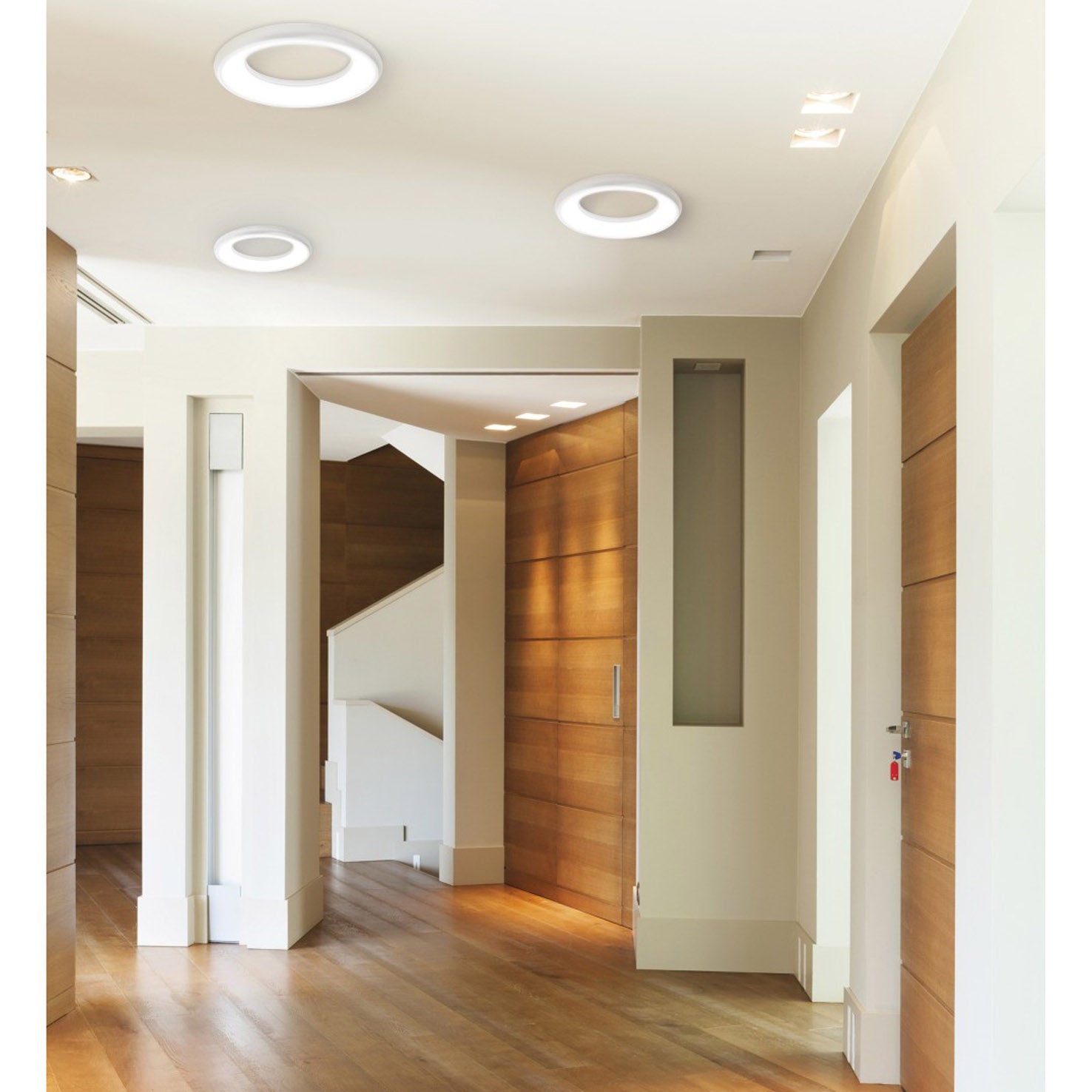 Exo Fred LED runde  schwarz