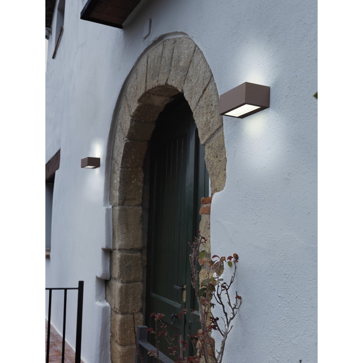 Dopo Isora prostokątny downlight LED góra/dół biały
