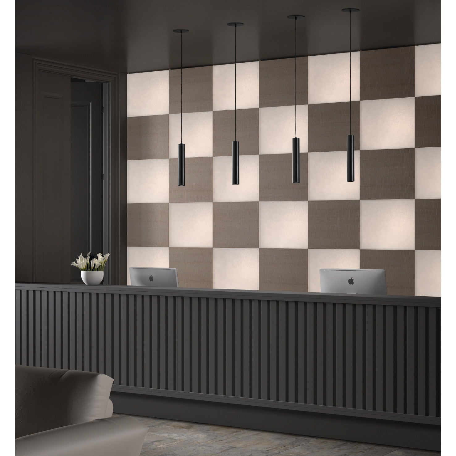 Exo Tania C recessed GU10 pendant light white