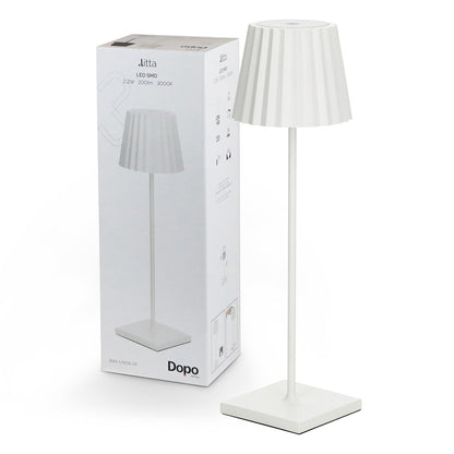 Dopo Litta Round LED portable lamp white