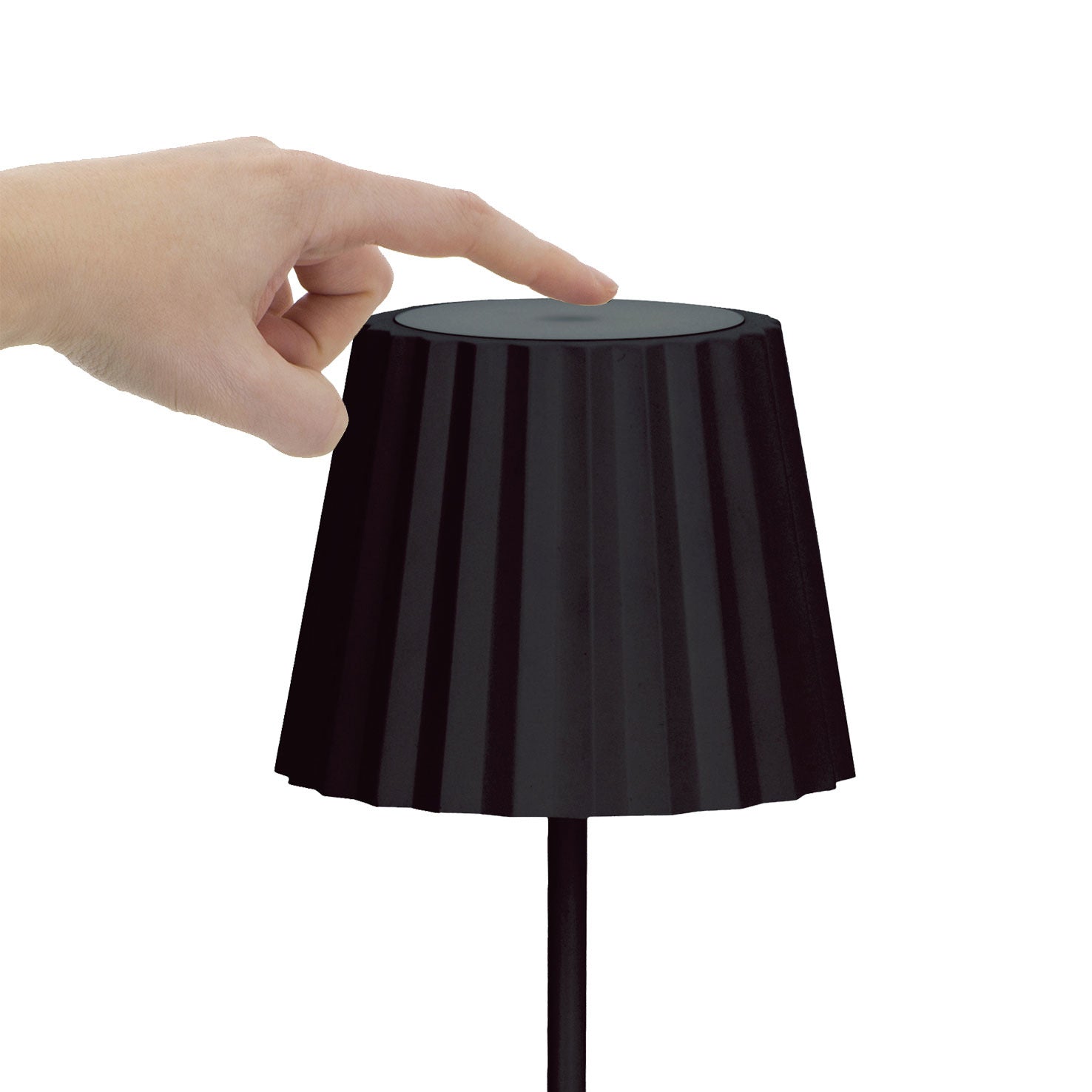 Dopo Litta Round LED přenosná lampa černá