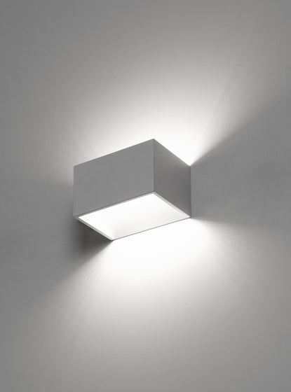 Exo Rett LED nástěnné svítidlo stříbrné