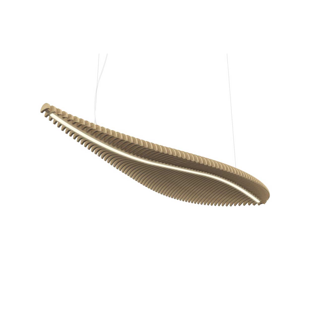 Exo Fish Wood LED pendant light