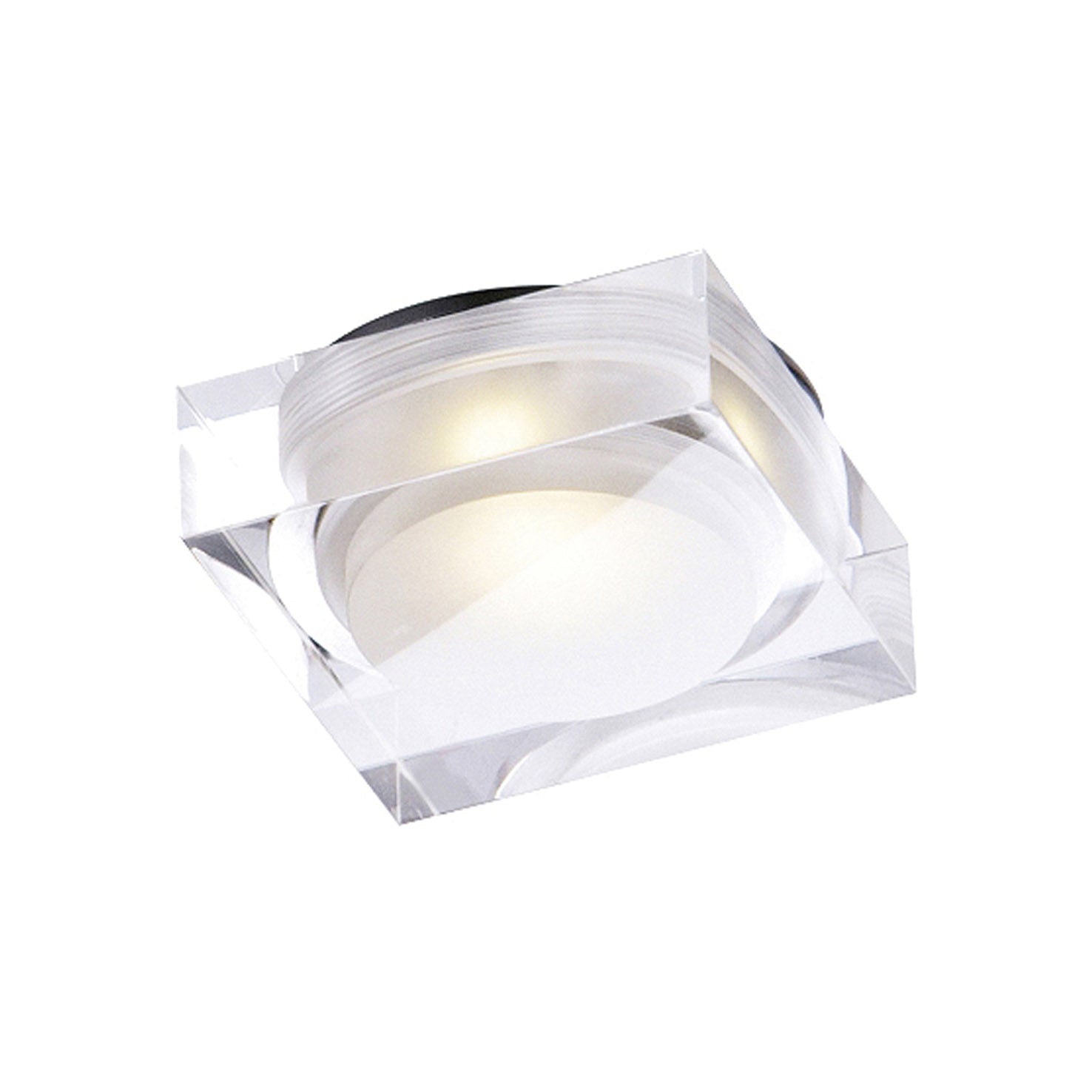 Exo Half-Recessed Ceiling Fixture Krystal LED nástěnné svítidlo