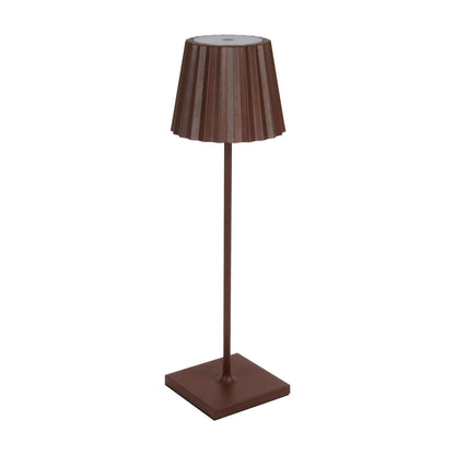 Dopo Litta Round LED prenosná lampa corten