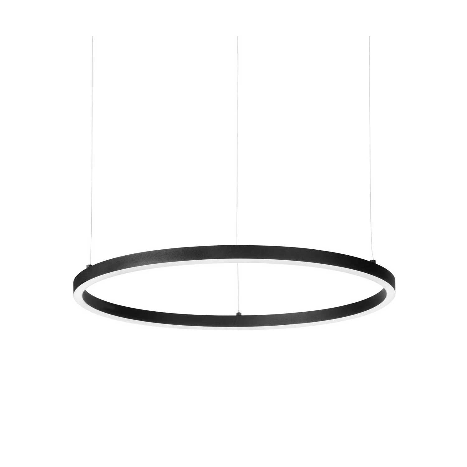 Ideal lux LED kruhové svítidlo SLIM černé