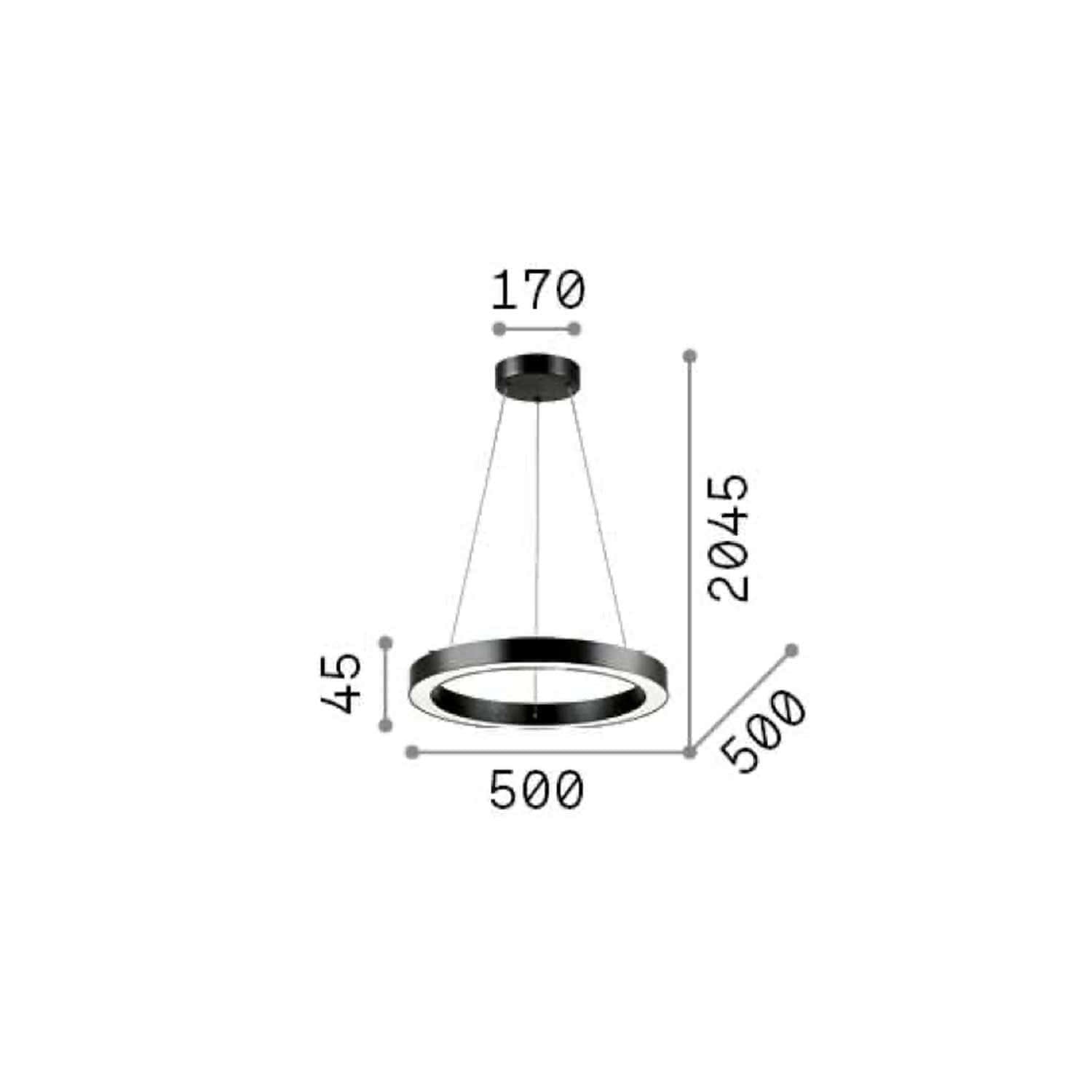 Ideal lux LED kruhové svietidlo biele