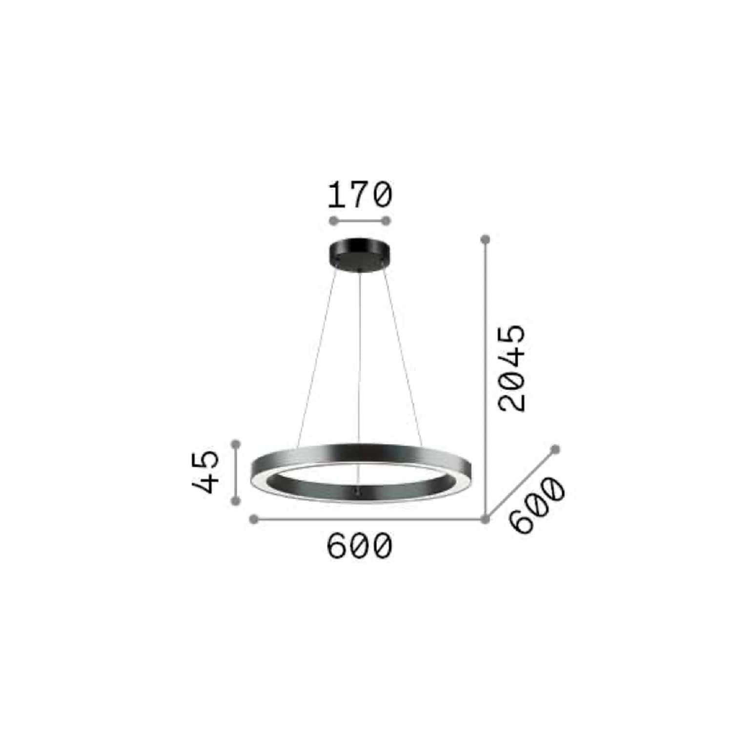 Ideal lux LED kruhové svietidlo biele